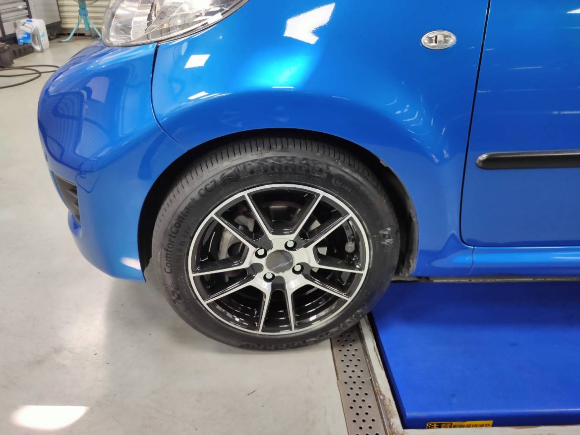 維修個案分享：2011 年式 PEUGEOT 107 鋁圈與輪胎適配度檢修與對策